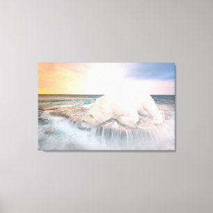 Polar Bear Canvastryck