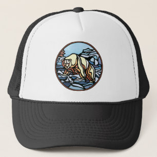 Polar Bear Caps & Hats Wildlife Bear Art Hat Truckerkeps