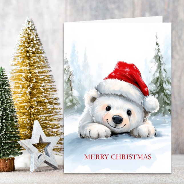 Polar Bear Christmas Helgkort (Skapare uppladdad)
