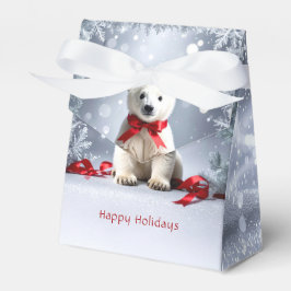 Polar Bear Christmas Holiday Gift Box Presentaskar