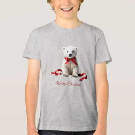Polar Bear Christmas Holiday T Shirt