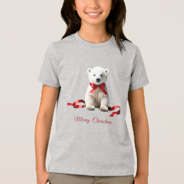 Polar Bear Christmas Holiday T Shirt