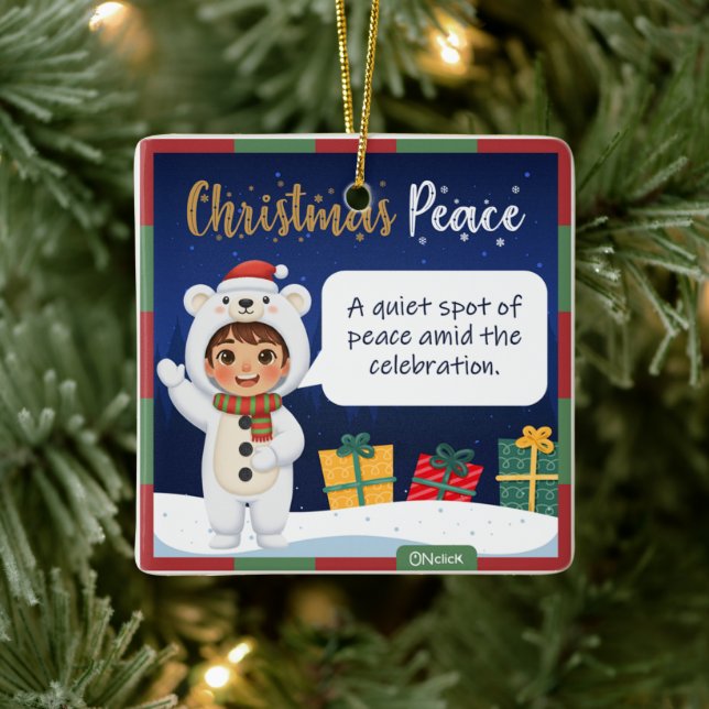 Polar Bear Christmas Ornament (Träd)