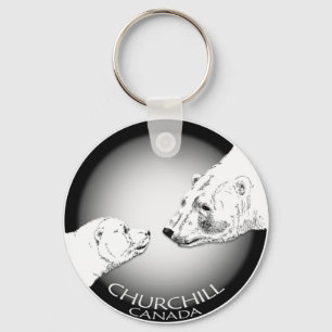 Polar Bear Chuchill Nyckelring Souvenir Keychain