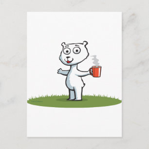 Polar Bear Coffee Vykort