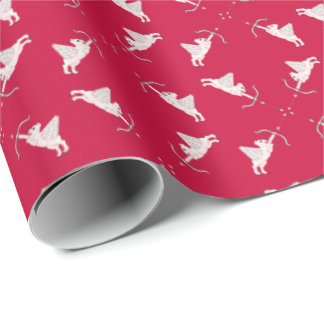 Polar Bear Cupids Wrapping Paper Presentpapper