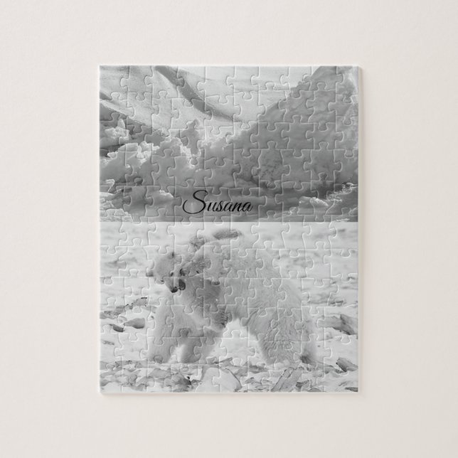 Polar Bear Decorative Jigszawa Puzzle Pussel (Vertikal)