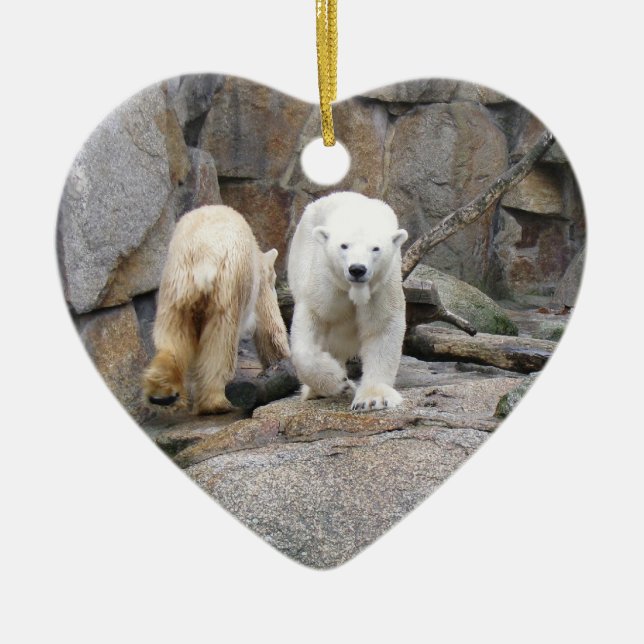 POLAR BEAR-dekoration Julgransprydnad Keramik (Framsidan)