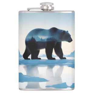 Polar Bear Dubbla Exponering Djurart utomhus Fickplunta