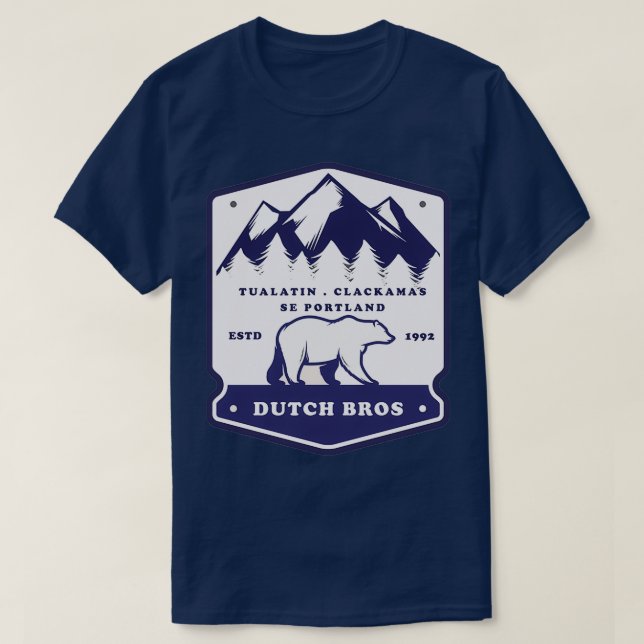 Polar Bear Dutch Bros T Shirt (Design framsida)