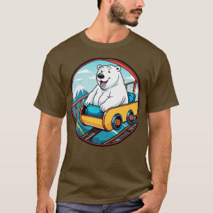 Polar Bear Enjoy a Roller Underlägg Ride T Shirt