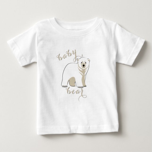 Polar Bear Family Baby Bear 2 T Shirt (Framsida)