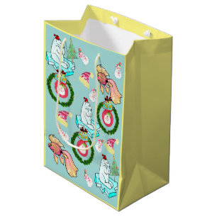 Polar Bear Fish Santa jul Gift Bags