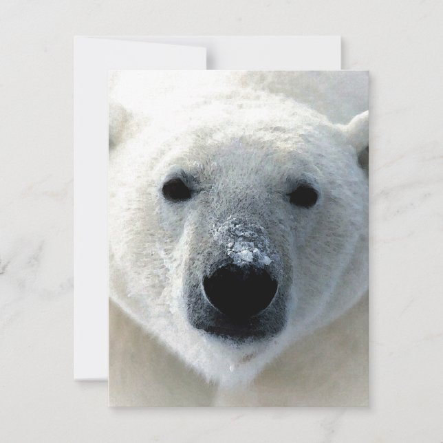 Polar Bear Flat Card (Framsida)