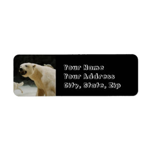 Polar Bear Flin Returadress Etikett