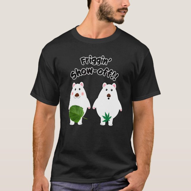 Polar Bear Friggin Show Av T Shirt (Framsida)