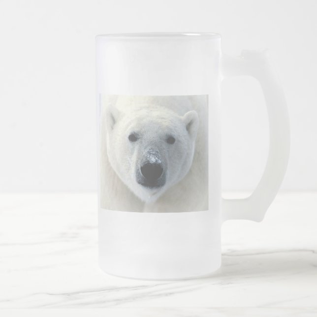 Polar Bear Frostat Ölglas (Höger)