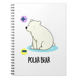 Polar Bear Funny Science Pun Anteckningsbok