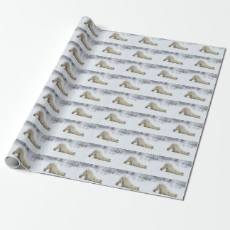 Polar Bear Gift-figursättning Presentpapper