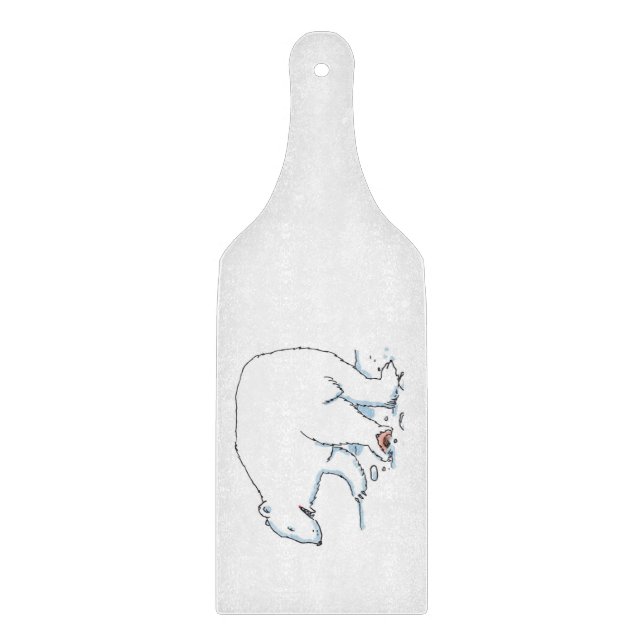 Polar Bear glasskärbräda för skärbräda (Framsidan)