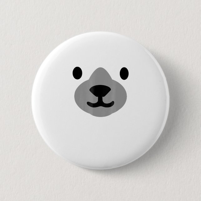 Polar Bear Halloween Costume Funny Vuxna Kids Knapp (Framsida)