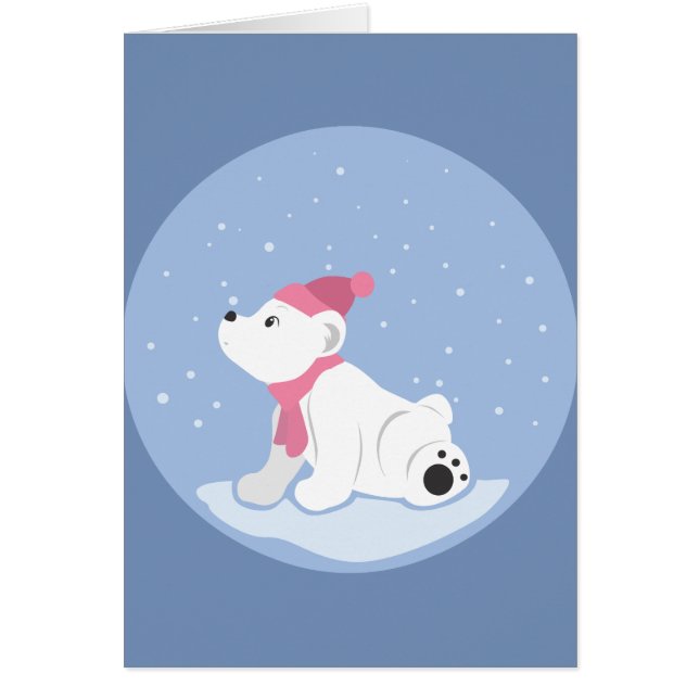 Polar Bear Hälsningskort (Framsidan)