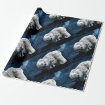 Polar Bear - halv Bricka Presentpapper<br><div class="desc">Designad av Manuela Davis</div>