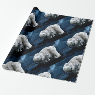 Polar Bear - halv Bricka Presentpapper