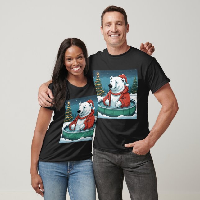 Polar Bear Hett Tub jul T Shirt (Unisex)