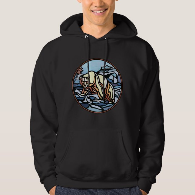 Polar Bear Hoodie Bear Art Hoodie Shirts (Framsida)