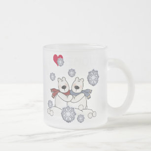 Polar Bear Hug Frostad Glasmugg