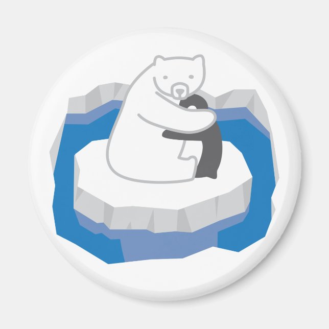 Polar Bear Hug Magnet (Framsidan)