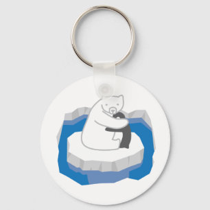 Polar Bear Hug Nyckelring