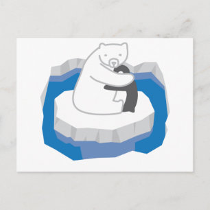 Polar Bear Hug Vykort