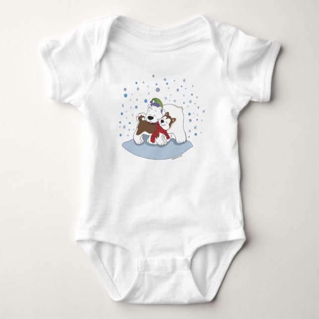 Polar Bear & Husky Friends Infant Tee (Framsida)