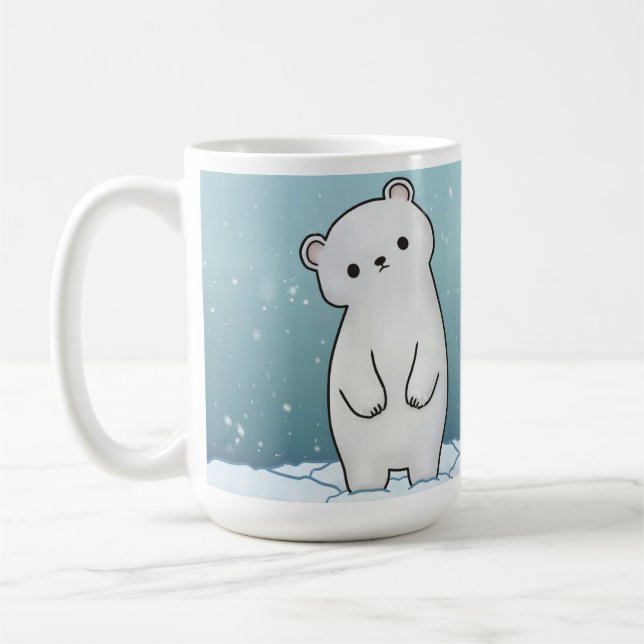 Polar Bear i Snö Mugg (Vänster)