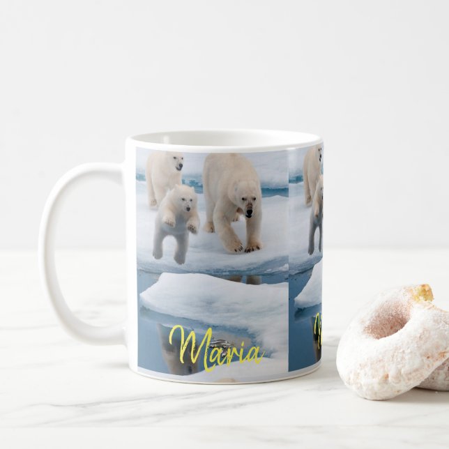 Polar Bear Iceburg Mugg (Med munk)