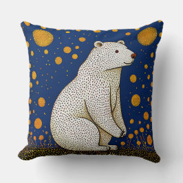 Polar Bear Illustration Kudde