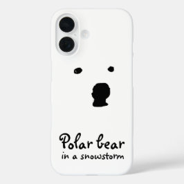 Polar Bear in a snowstorm t-shirt