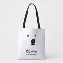 Polar Bear in a snowstorm t-shirt