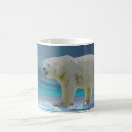 Polar Bear in Moonlight Kaffemugg
