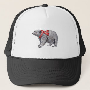 Polar Bear in Red Scarf Keps