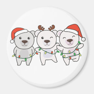 Polar Bear-Jul Animals Cute Polar Bear Magne Magnet