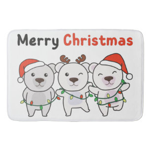 Polar Bear-Jul Animals Polar Bears Merry Badrumsmatta