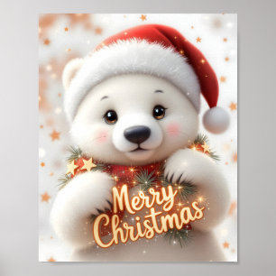 Polar Bear-Jul Digital Poster