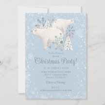 Polar Bear Jul Party-inbjudan