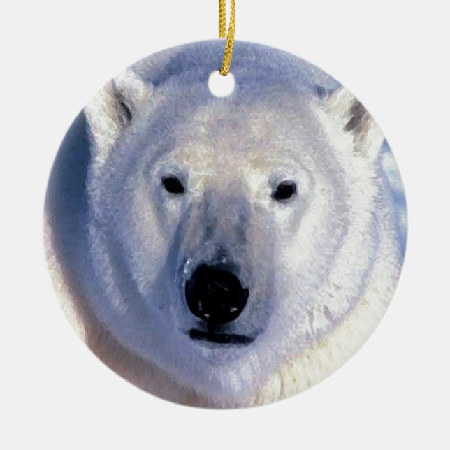 Polar Bear-jul-prydnader Julgransprydnad Keramik (Framsidan)