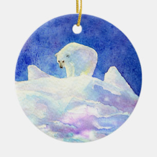 Polar Bear-jul-prydnadsföremål Julgransprydnad Keramik