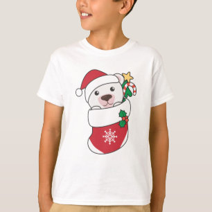 Polar Bear jul Snö Winter Animals Polar T Shirt