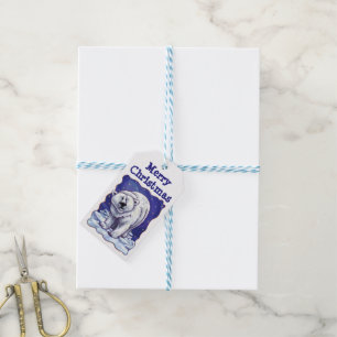 Polar Bear-Juletiketter Presentetikett